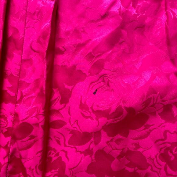 Spenser Jeremy Petites Vintage 90's Bright Pink Silk Skirt Size 10 - Picture 5 of 9